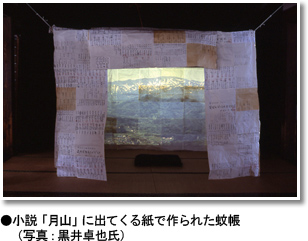 小説「月山」に出てくる紙で作られた蚊帳